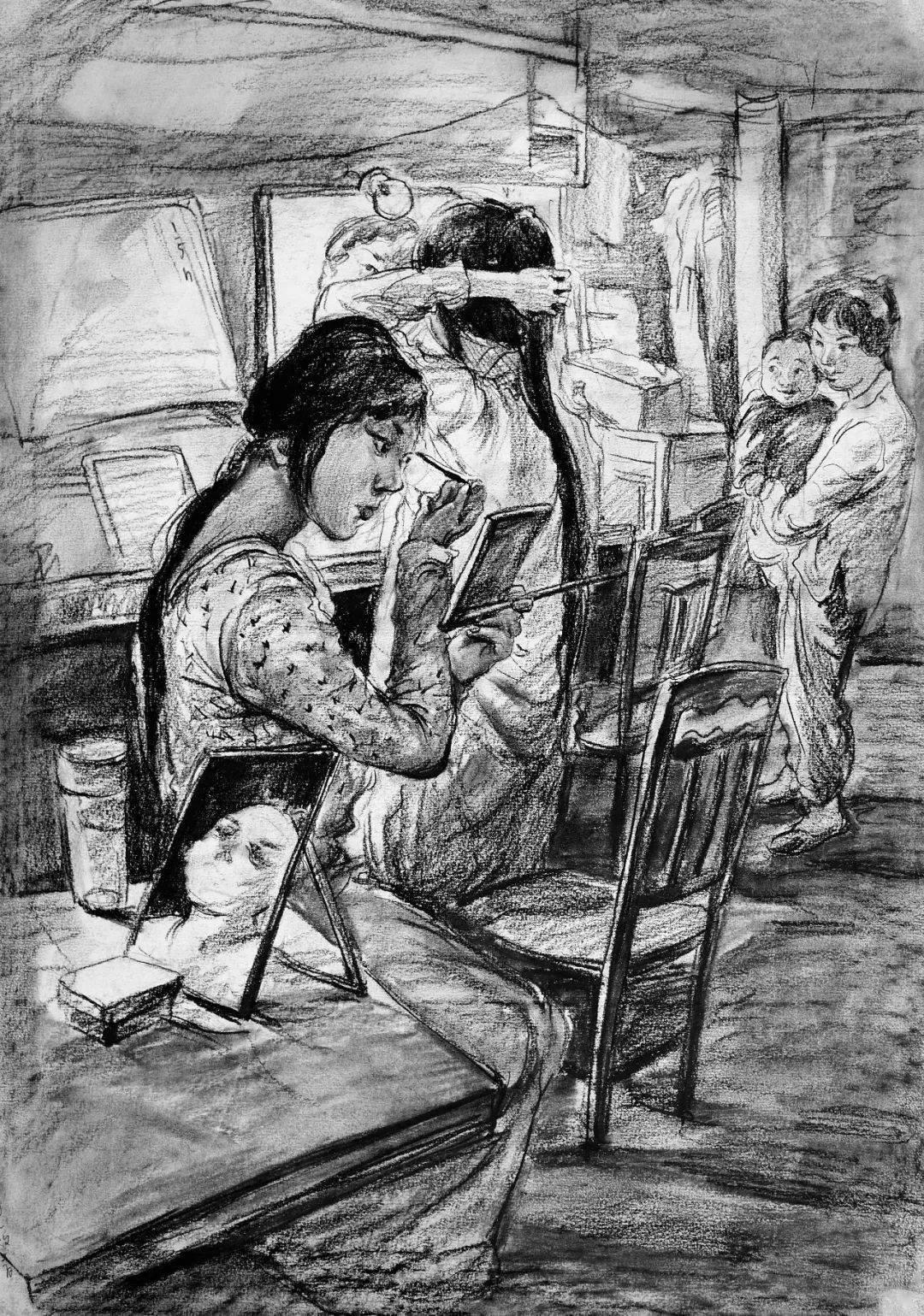 美术高考作品，梦想与技艺的交响曲