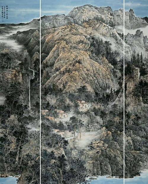 入选国展山水画作品，笔墨间的自然韵律与文化传承