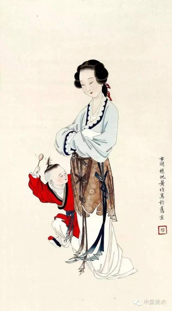 工笔人物画，细腻入微，传神写照的艺术魅力