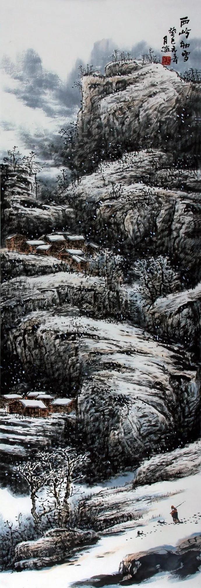 赏心悦目，张月岗山水画作品的艺术魅力