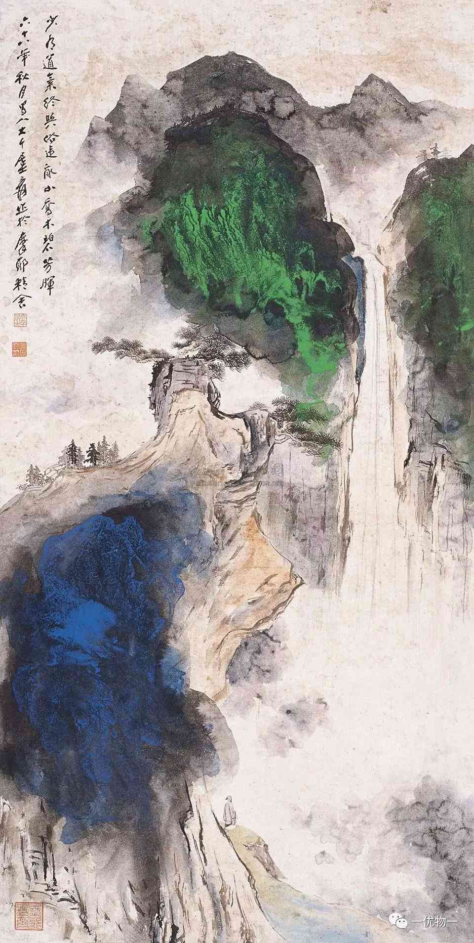 张大千作品欣赏大全，笔墨丹青绘尽人间繁华