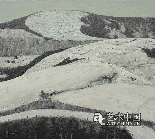 朝鲜风景油画