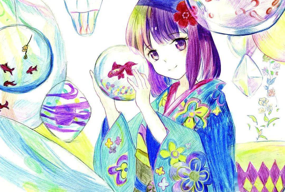 探索7-8岁儿童画动漫少女的奇妙世界