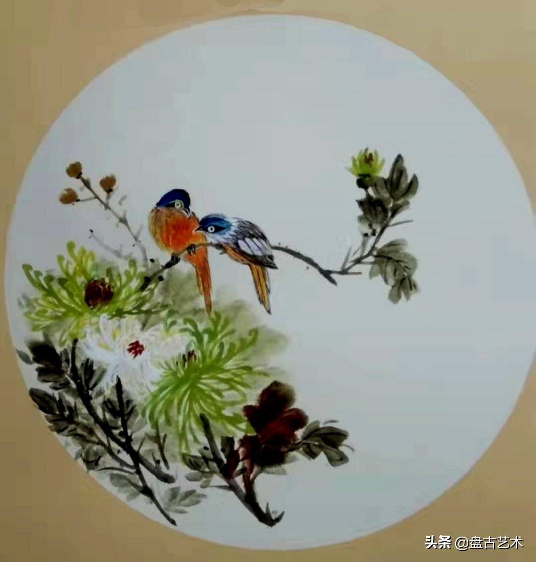 赏心悦目，花鸟国画作品的艺术魅力