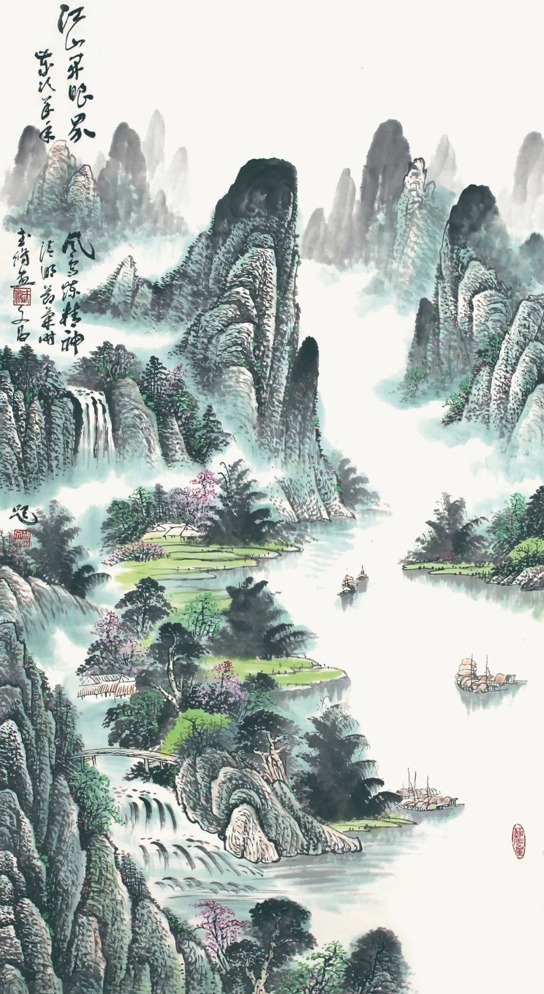 探索中国山水画的艺术殿堂，分类与鉴赏
