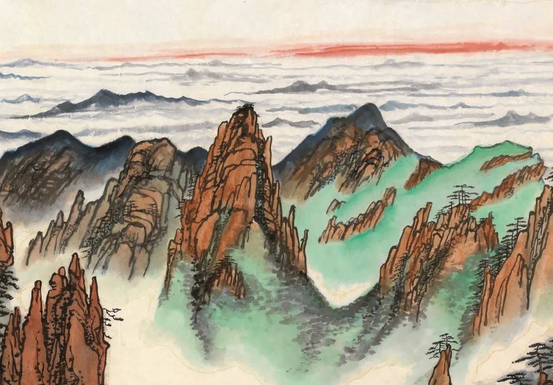 探索自然之美，刘海粟笔下的黄山意境