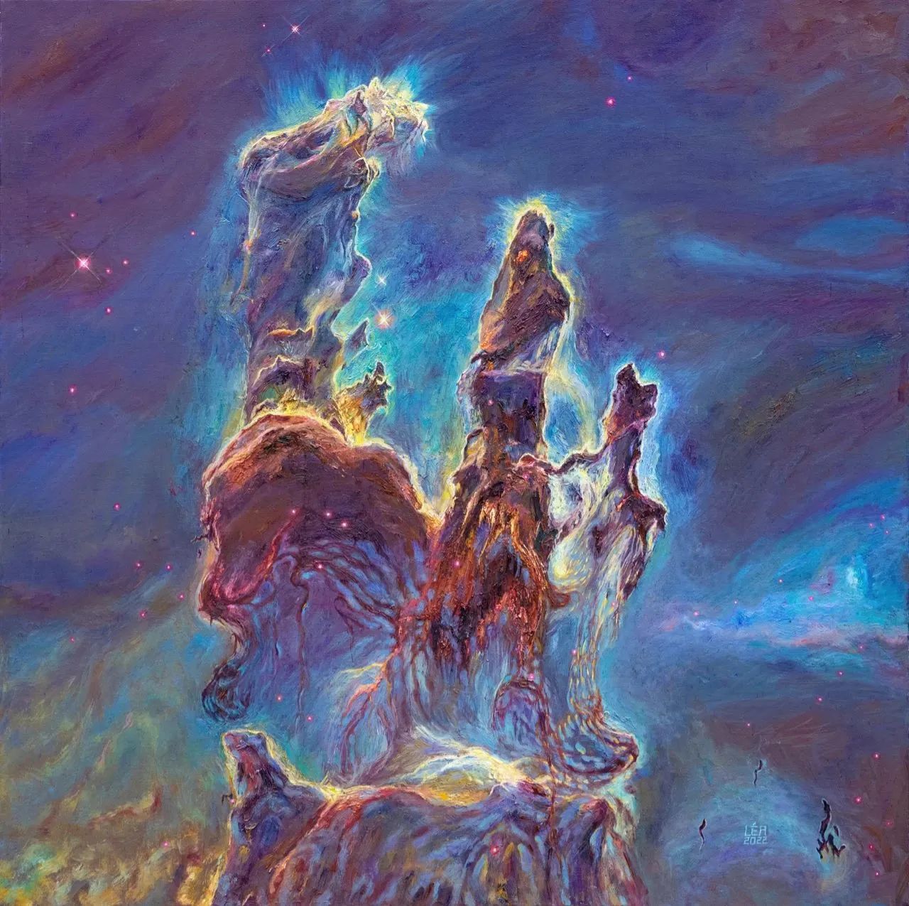 探索色彩的宇宙——刘洋油画的艺术之旅