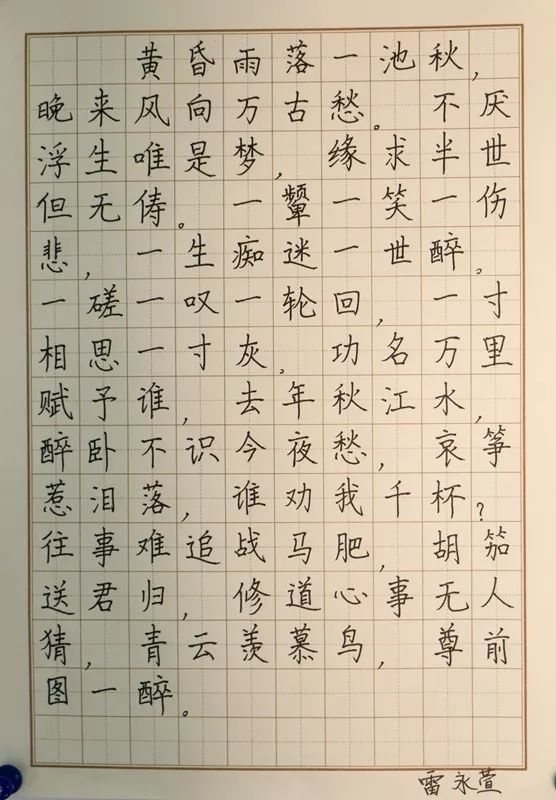钢笔书法作品欣赏，小学生笔下的艺术魅力