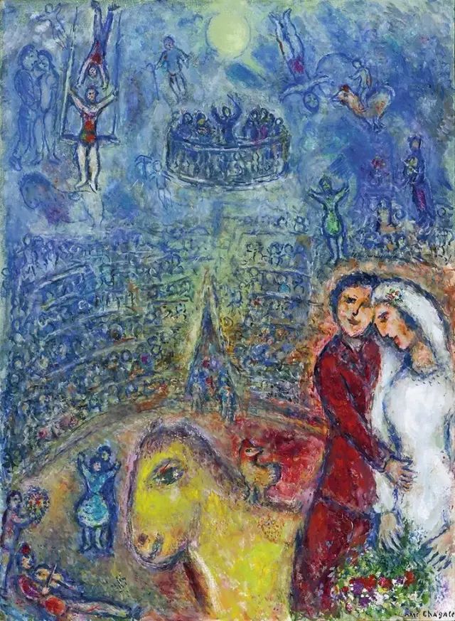 夏加尔作品图片，梦幻与现实的交织