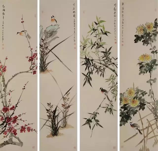 简单国画花鸟，一笔一墨绘自然之美