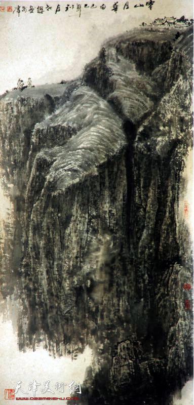 申世辉泼墨山水画，笔墨间的自然韵律与文化传承
