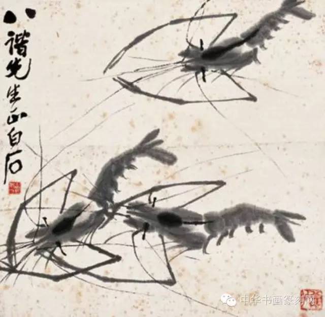 齐白石画虾，笔墨间的岁月沉淀