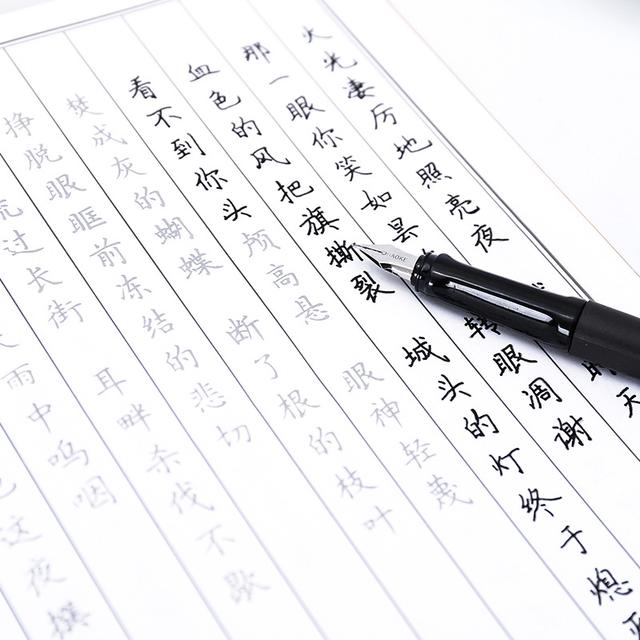 钢笔字帖，一笔一划间的艺术魅力——图片展示与赏析