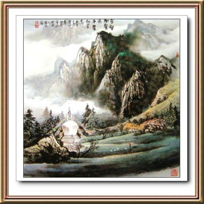 曾刚彩墨山水画技法，传统与现代的完美融合