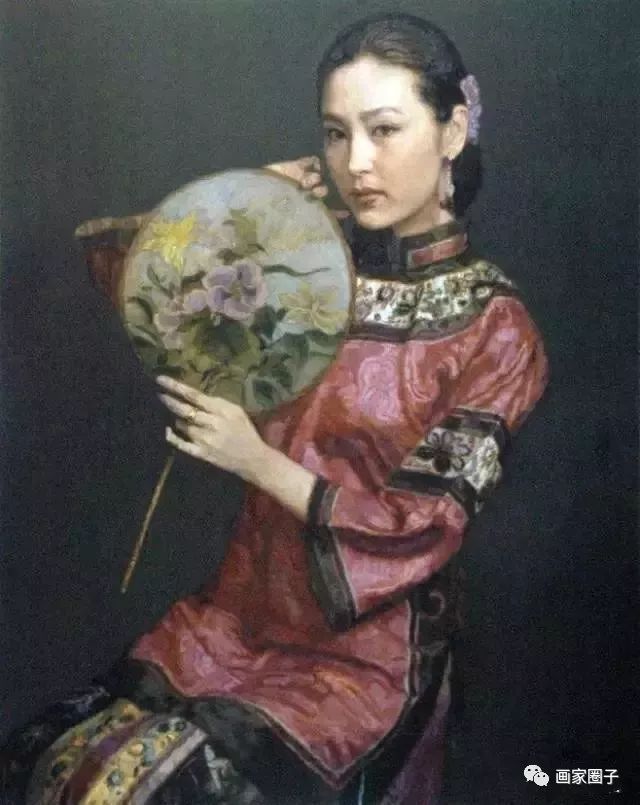 画中少女，陈逸飞笔下的梦幻与现实交织