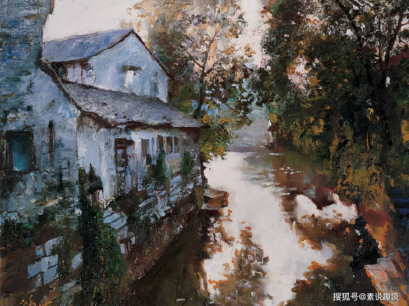画一幅家乡风景画，记忆的色彩与情感的笔触