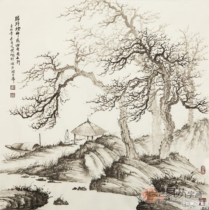 聚财山水画，打造家居风水的艺术之选