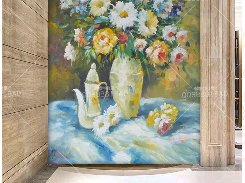 现代静物油画，高清图片下的艺术魅力