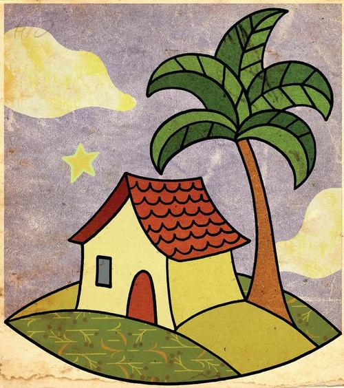 探索色彩的奇妙世界，9-12岁儿童画美术风景画