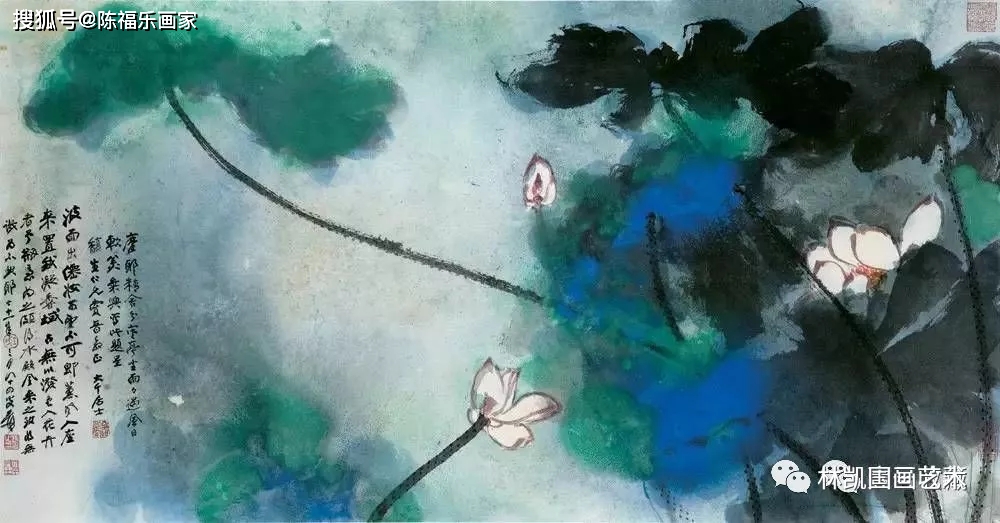 儿童国画荷花图片大全大图，一笔一墨绘就夏日清雅